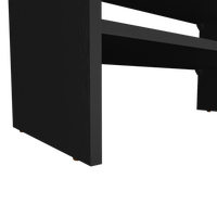 Stackable Shoe Rack Howard, Bedroom, Black Black Modern Engineered Wood