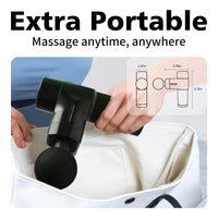 Massage For Home Gym Fascial Muscle Massager With 4 Massage Heads And Carry Bag Black Black Abs Pc