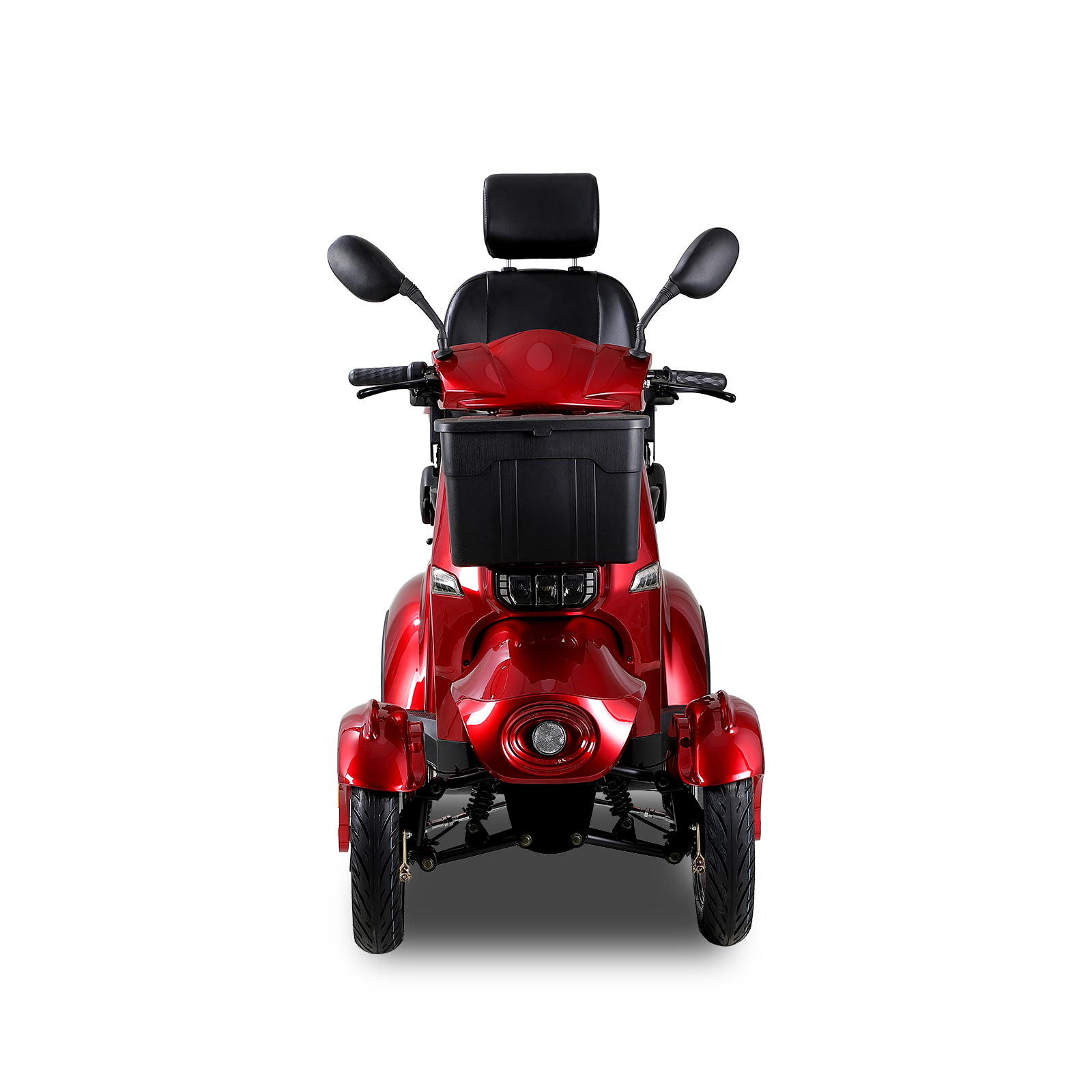 Xl3D4L Electric Mobility Recreational Travel Scooter For Adults,Mobility Scooters For Seniors, 4 Wheel Powered Mobility Scooters Red Abs Pc Abs Pc