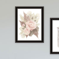 "Bohemian Macrame & Floral Arrangement" Framed Wall Art For Living Room, Wall Art Print For Home Decor, Bedroom Wall Art By House Fenway Multicolor Wood Paper