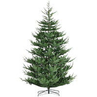 Homcom 9 Foot Artificial Christmas Tree, Pine Hinged Xmas Tree With 1939 Realistic Branches, Steel Base, Auto Open, Green Green Plastic