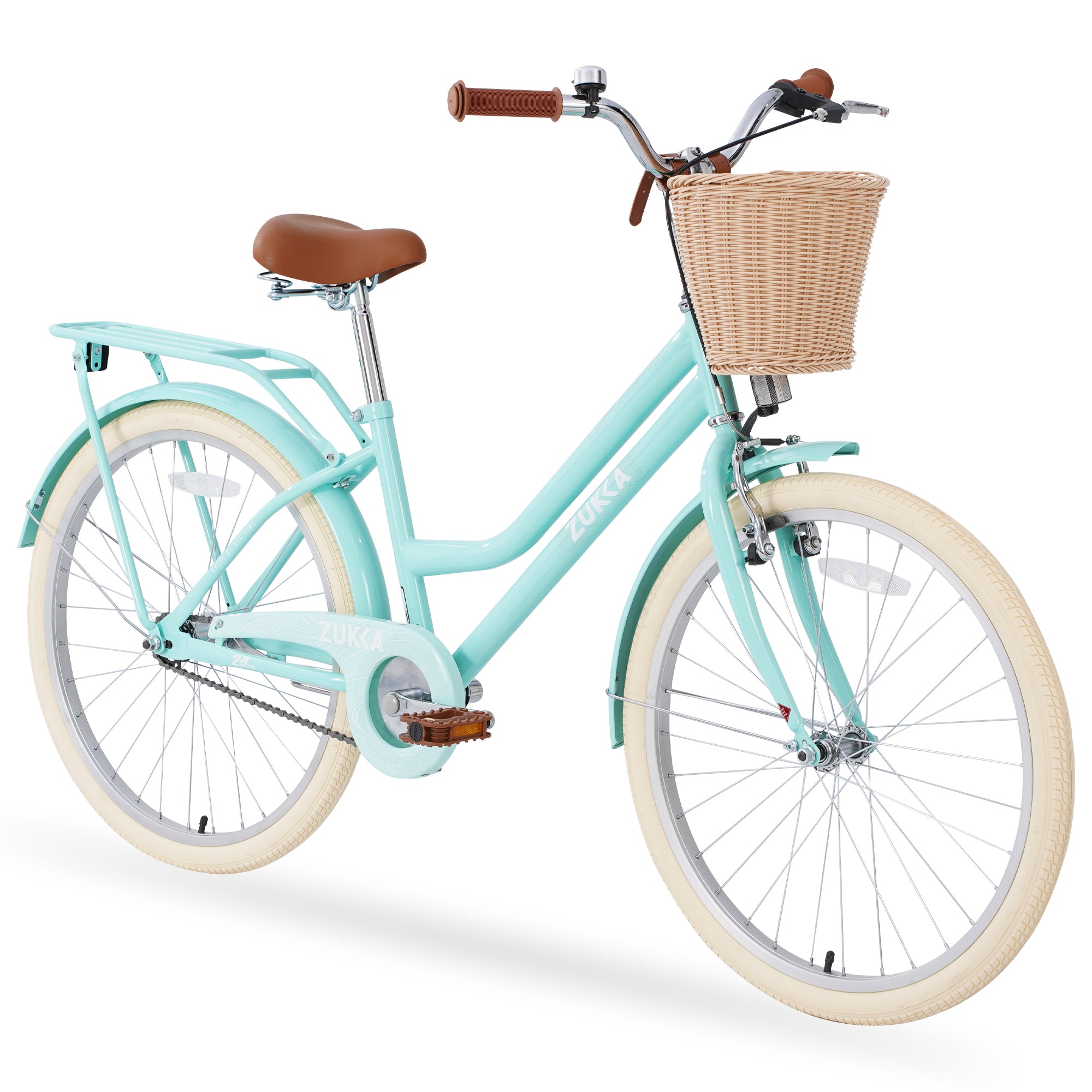 Steel Frame,Multiple Colors, For 10 Years Old Girls Bike,24 Inch Wheel Cycling Mint Green Garden & Outdoor Steel