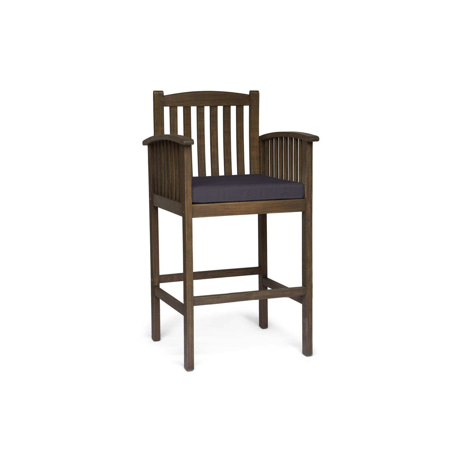 Casa Acacia Barstool Grey Acacia Wood