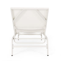 Finn Chaise Lounge White Nylon Mesh