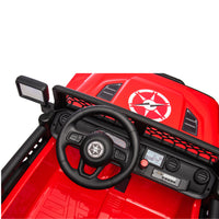 Red,24V 2 Seater Ride On Truck Car, 4Wd Motors, With 2.4G Remote Control,Metal Suspension,Soft Start,Music, Led Light,Outdoor Off Road Electric Car,Toys Gifts Red 100 149 Lbs Iron Plastic Iron