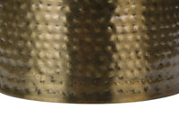 Accent Table, Drum, Side, End, Nightstand, Lamp, Living Room, Bedroom, Gold Metal, Contemporary, Modern Gold Metal