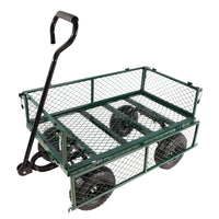Wagon Cart Garden Cart Trucks Make It Easier To Transport Firewood Green Garden & Outdoor Metal
