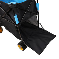 Big Large Capacity Folding Cart Extra Long Extender Wagon Cart Folding Wagon Garden Shopping Beach Cart Black Blue Black Garden & Outdoor Iron,Oxford Fabric