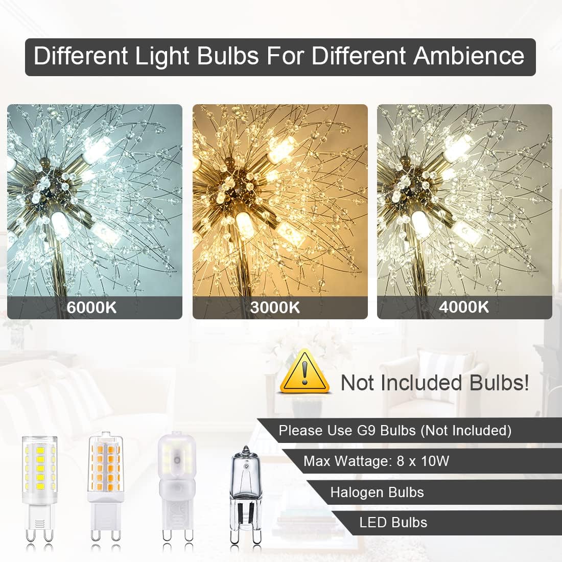 69 Inch Crystal Floor Lamp, Modern Standing Lamp With K9 Crystal, Led Floor Lamp With On Off Foot Switch, Metal Tall Pole Lamp For Living Room, Girls Room, Bedroom, Dresser, Office, Gold Finish