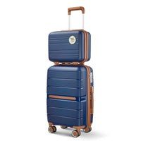 Luggage Sets 4 Piece 14 20 24 28 Pp Lightweight & Durable Expandable Suitcase Blue Polypropylene