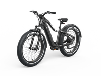 26" Step Over Electric Mountain Bike Black Black Aluminum