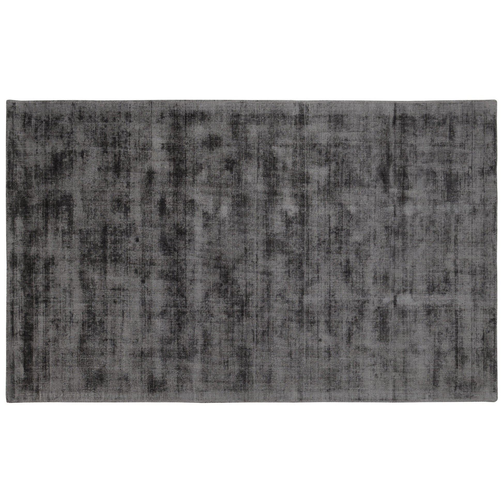 Arlo 2 X 3 Area Rug, Charcoal Gray Viscose, Handcrafted, Non Reversible Gray Viscose