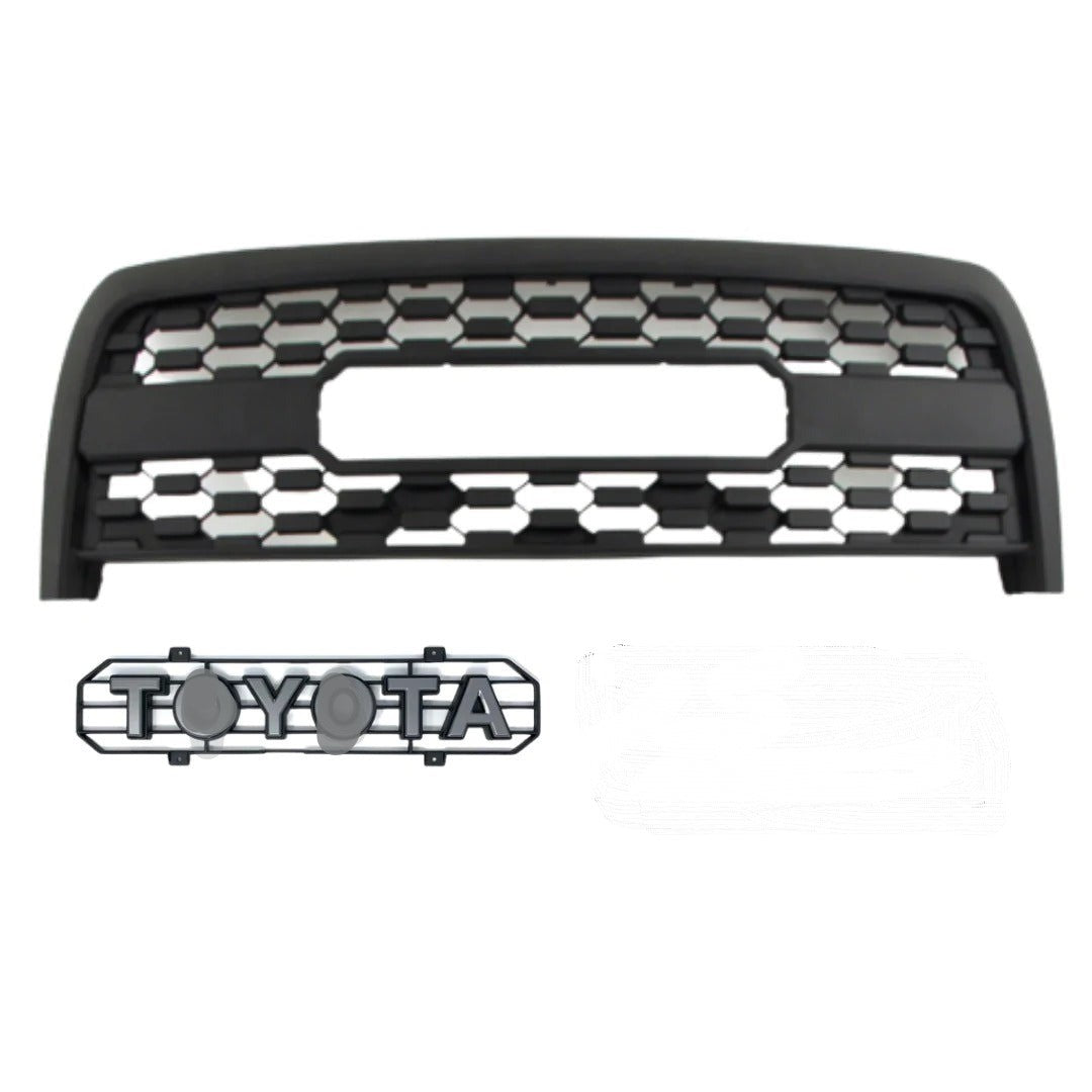 Grille For 1St Gen 2003 2004 2005 2006 Tundra Trd Pro Grill With Toyota Enblem Matt Black Abs Abs