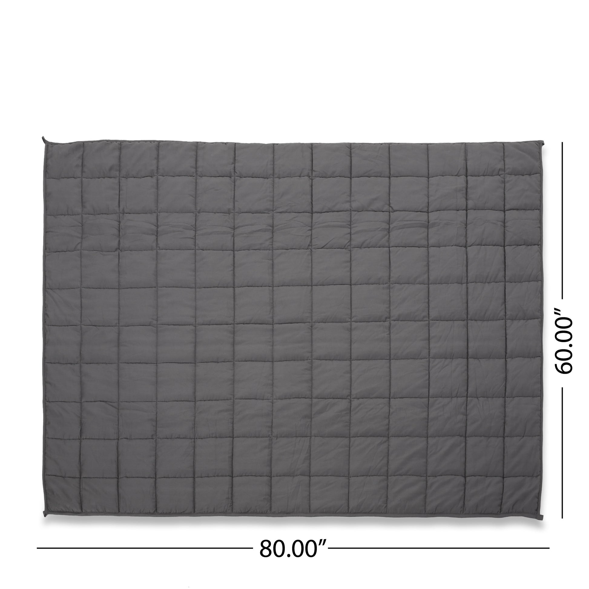 205T Cotton 20Lbs Weighted Blanket Grey Cotton