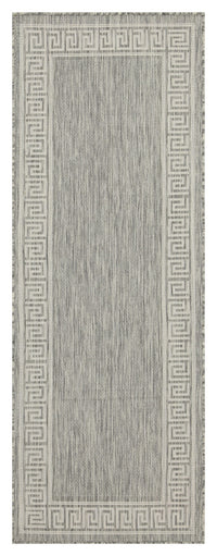 Sunshine Gc Har2003 Silver 7 Ft. 10 In. X 10 Ft. 3 In. Indoor Outdoor Area Rug Silver Polyester Polypropylene