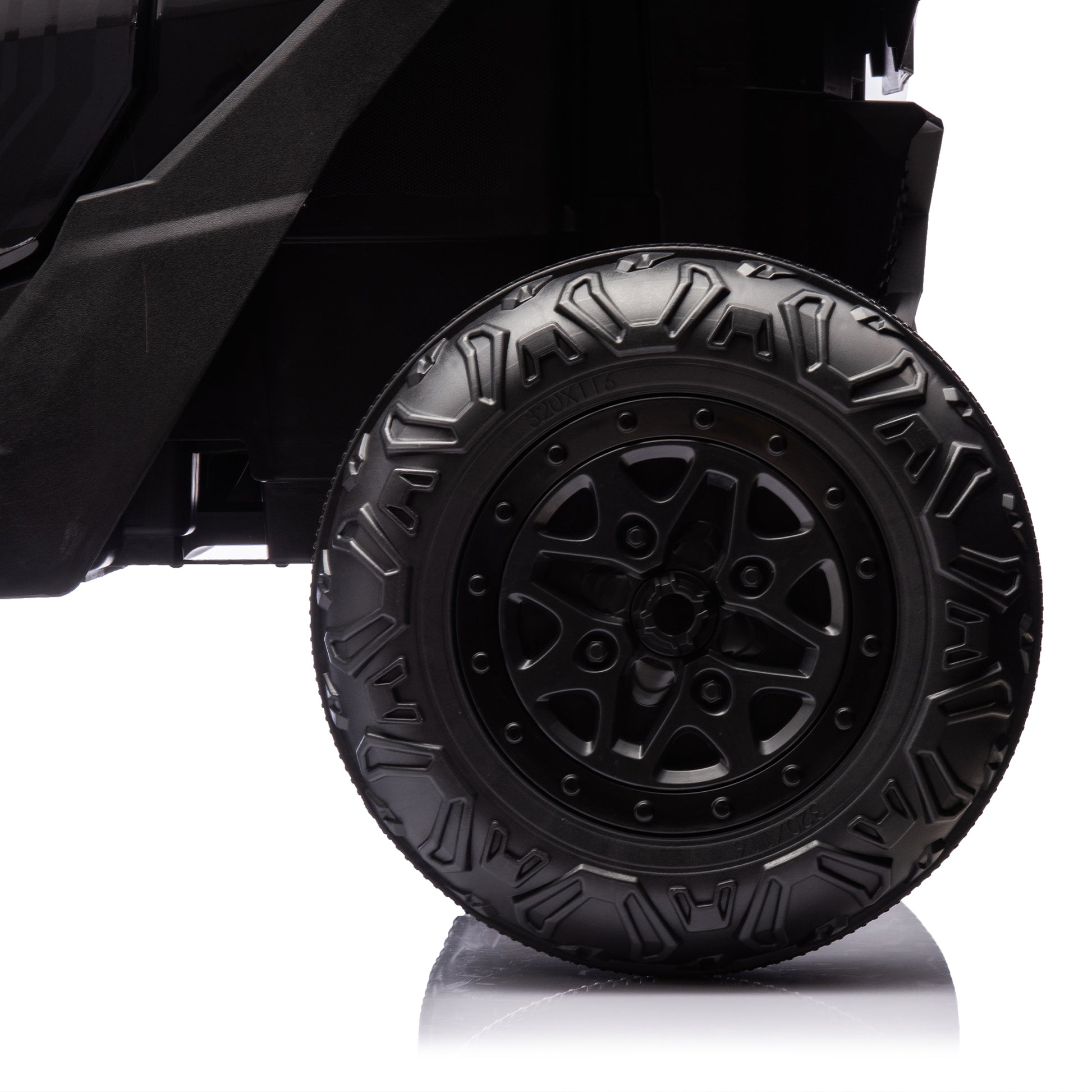 24V Two Seater Kids Ride On Utv W Parents Remote Control,Four Wheel Suspension,Slow Start,Large Wheel Design,Anti Collision Bar,Storage Space,Music,Usb,Bluetooth,Volume Control,Led Lights For Kids 3 . Black 100 149 Lbs Polypropylene
