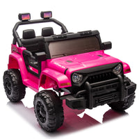 12V Kids Ride On Electric Car W Parents Control,Dual Drive, Four Wheel Suspension,With Music,Bluetooth,Mp3,Usb,With Headlights, Steering Wheel Quick Release,Slow Start For Kids Aged 3 8. Pink 50 99 Lbs Polypropylene