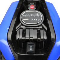 12V Three Wheel Ride On Motorcycle, Kids Electric Motorbike With Horns, Led Lights, Gift For Kids 3 8 Years,Blue Blue Polypropylene
