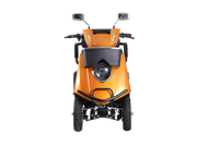 Heavy Duty 4 Wheel Mobility Scooters For Seniors & Adults 500Lbs Capacity Orange Abs Pc