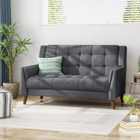 Seat Sofa Dark Gray Wood Primary Living Space American Traditional Birch Foam Wood