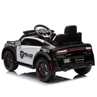 Licensed Dodge Charger,12V Kids Ride On Police Car W Parents Remote Control,Anti Collision Bar,Front& Top Alarm Light Design,Police Car Sticker,Megaphone,Three Speed,Slow Start,Four Wheel