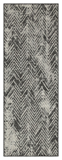 Sunshine Gc Har2011 Anthracite 7 Ft. 10 In. X 10 Ft. 3 In. Indoor Outdoor Area Rug Anthracite Polyester Polypropylene