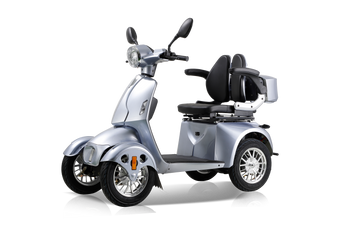 Fastest Mobility Scooter With Four Wheels For Adults & Seniors Silver Abs Pc