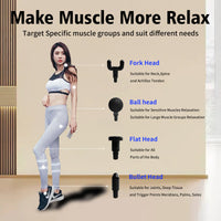 Massage For Home Gym Fascial Muscle Massager With 4 Massage Heads And Carry Bag Sliver Silver Abs Pc