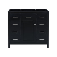 Cabinet Only 36" Black Bathroom Vanity Sink Not Included Black Bathroom Solid Wood Mdf Resin