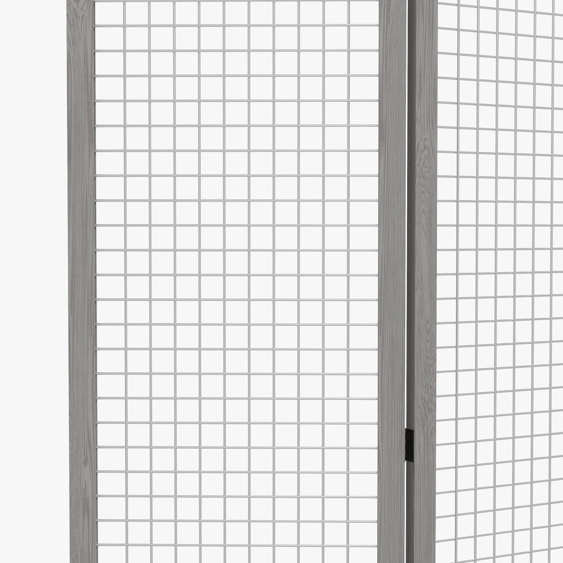 Homcom 4 Panel Room Divider, 4.7 Ft Tall Wood Indoor Portable Folding Privacy Screens, Partition Wall Divider For Home Office, Distressed Gray Gray Wood