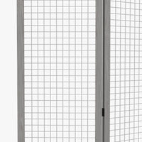 Homcom 4 Panel Room Divider, 4.7 Ft Tall Wood Indoor Portable Folding Privacy Screens, Partition Wall Divider For Home Office, Distressed Gray Gray Wood