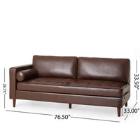 Modern Minimalist 70.75" L Shape Couch With Chaise, 4 Seater Modular Sectional Sofa, Convertible Upholstered Couches For Living Room Bedroom Dark Brown, Pu Dark Brown Wood Primary Living Space Medium Soft Loose Back Medium Duty Art