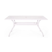 Phoenix Rectangle Table White Aluminium