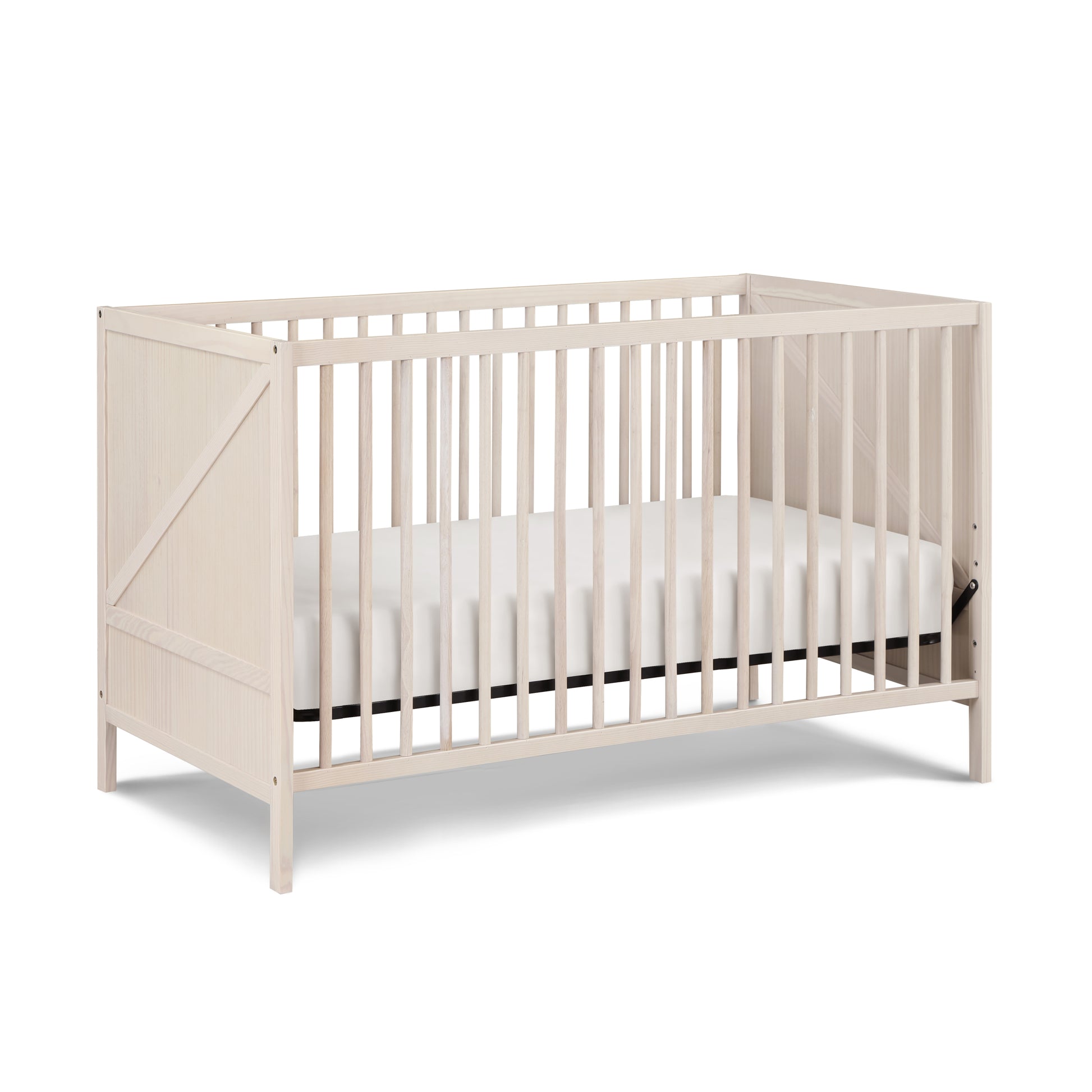 Pixie Zen 3 In 1 Crib In Washed Natural Natural Wood