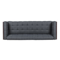 3 Seater Sofa Charcoal Fabric