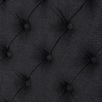 Bierman Headboard Queen Charcoal Grey Fabric