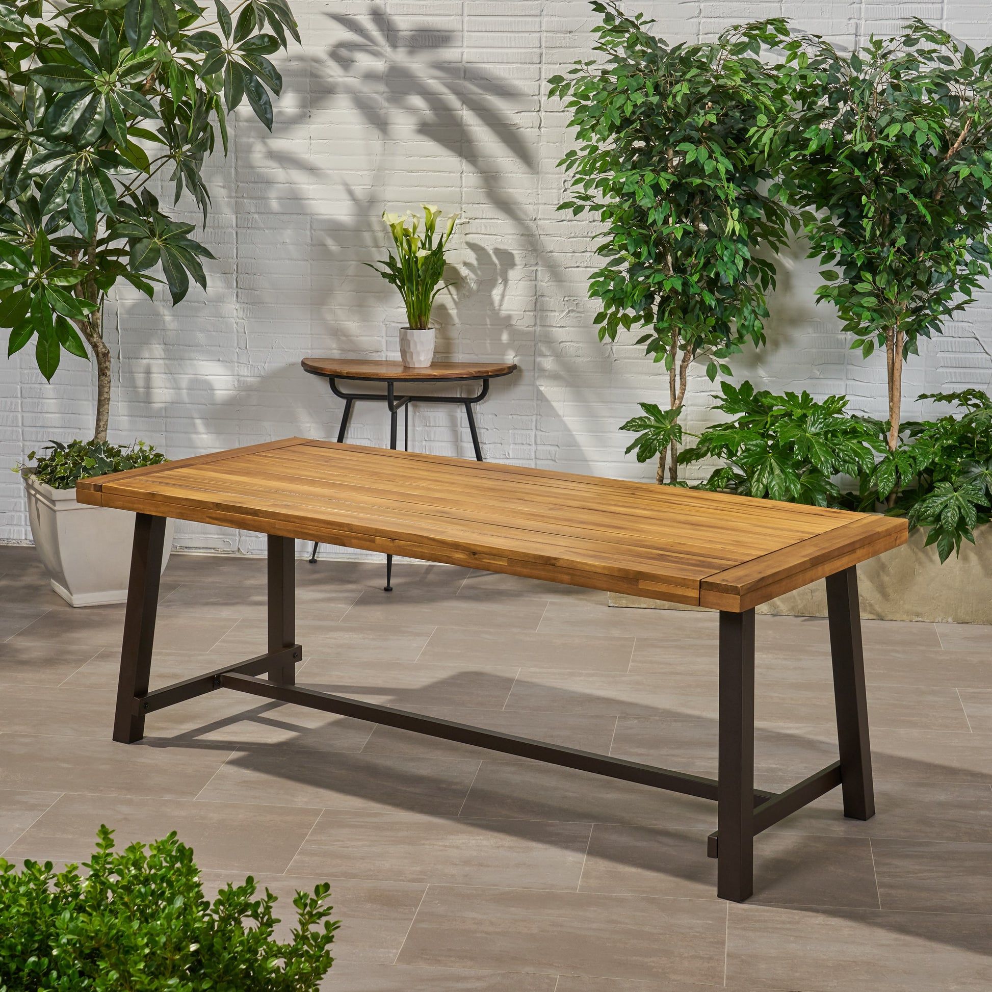 Outdoor Dining Table Teak Wood