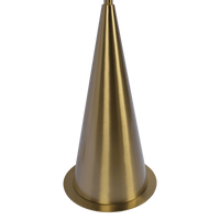 Lisbon Floor Lamp With On Off Switch Coned Base Hanging White Fabric Shade Antique Brass,White Table&Floor Lamps Brass,Fabric