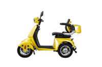 Fastest Mobility Scooter With Four Wheels For Adults & Seniors Yellow Abs Pc