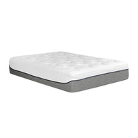 Ultra Plush 13 In. Medium Gel Memory Foam Mattress For King Size Bed In A Box With Double Layered Jacquard Cover Grey White Bedroom Modern Memory Foam Polyester King