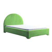 Uma Toddler Bed In Cr Green Green Fabric