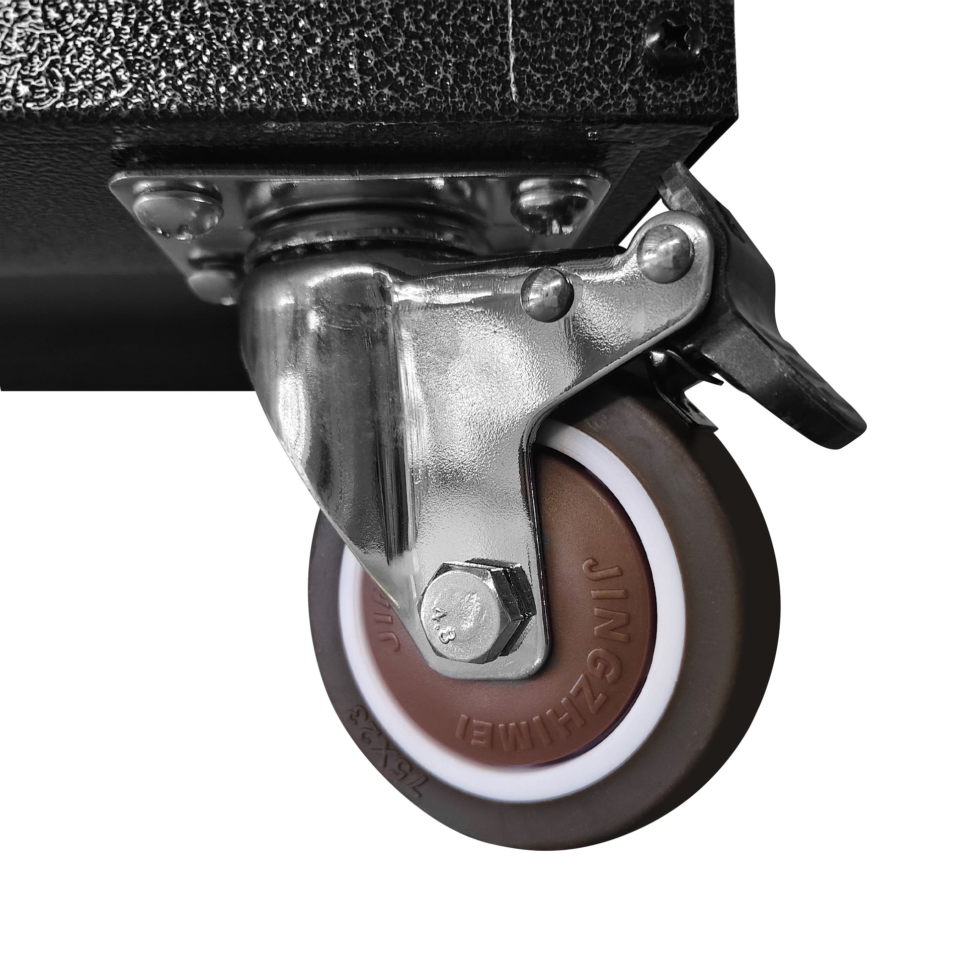 71" Metal Garage Storage Cabinet With Wheels Heavy Duty Tool Storage Cabinet For Home, Office, School, And Garage Organization, Black Gray Black Gray Steel