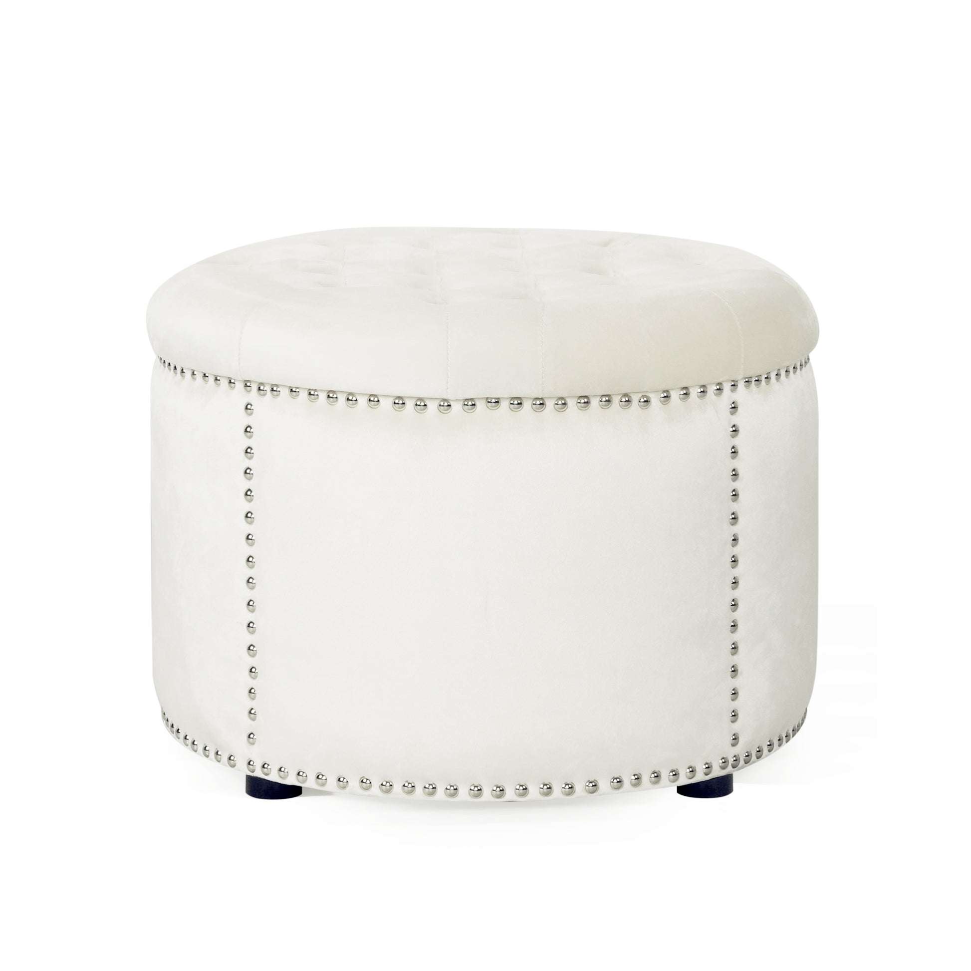 Ottoman Beige Velvet