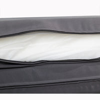Gray Broadway Ian Chaise Lounge Cushion Triple Folds Gray Waterproof Fabric