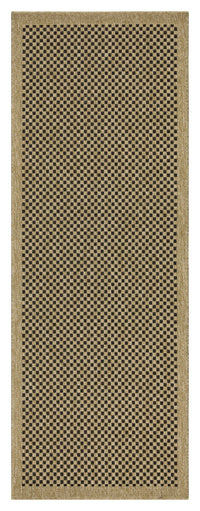 Earth Gc Ntl1003 Jute Black 7 Ft. 10 In. X 10 Ft. 3 In. Indoor Outdoor Area Rug Natural Black Polyester Polypropylene