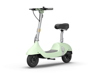 Electric Scooter With Foldable Seat W 35 Miles Operating Range & 15.5Mph Max Speed Green Green Aluminum