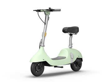 Electric Scooter With Foldable Seat W 35 Miles Operating Range & 15.5Mph Max Speed Green Green Aluminum