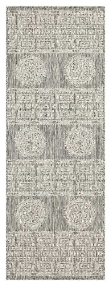 Sunshine Gc Har2024 Silver 2 Ft. 7 In. X 7 Ft. 3 In. Indoor Outdoor Area Rug Silver Polyester Polypropylene