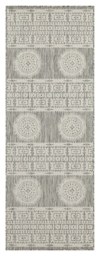 Sunshine Gc Har2024 Silver 7 Ft. 10 In. X 10 Ft. 3 In. Indoor Outdoor Area Rug Silver Polyester Polypropylene