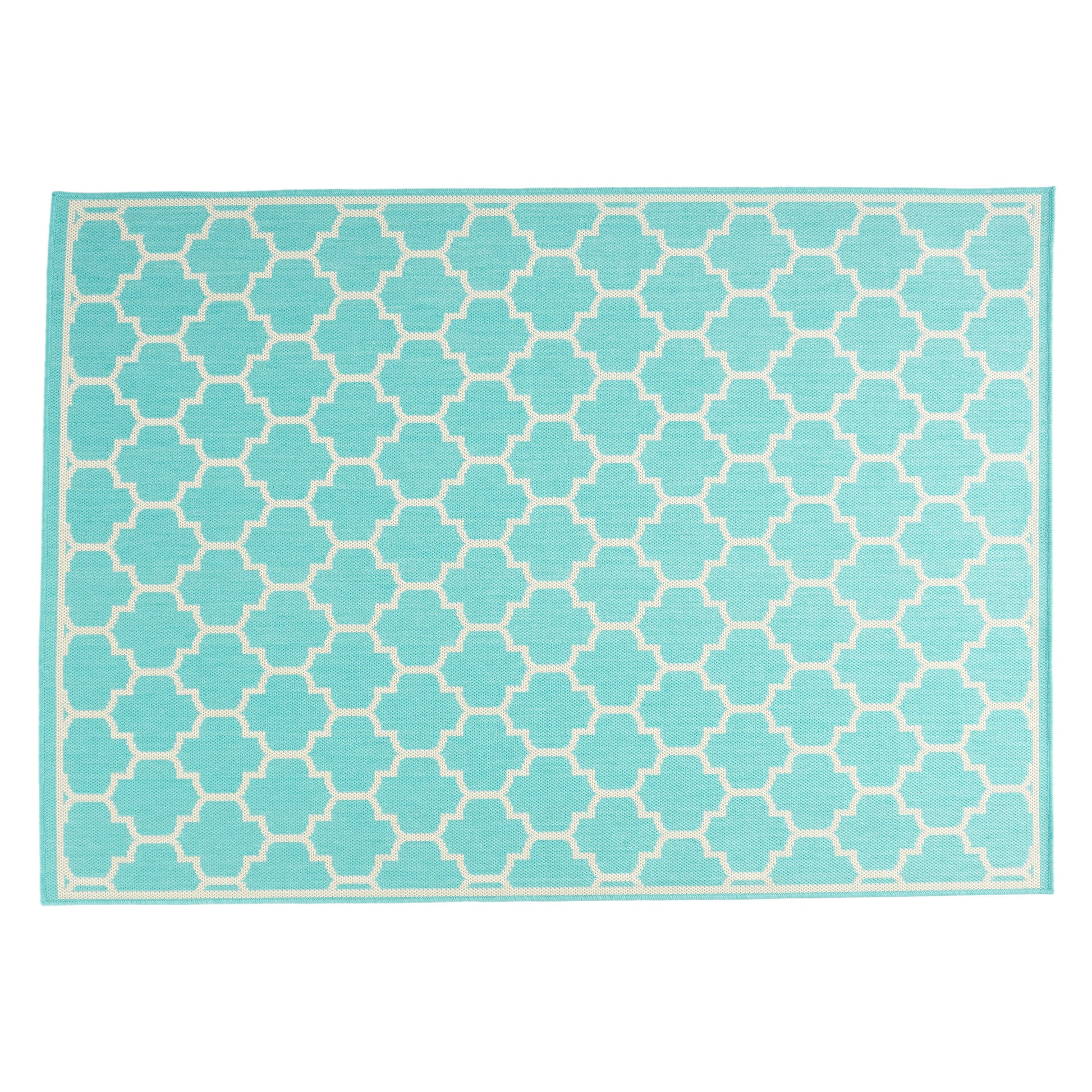 1636G 5'3"X7' Rug Teal Polypropylene